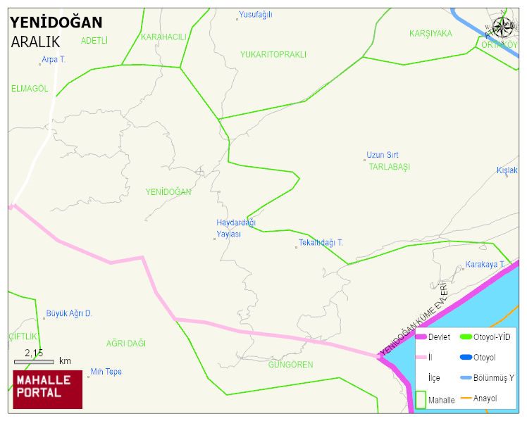 YENİDOĞAN Köyü Haritası | Coğrafi Yapı ve Detaylı Haritası