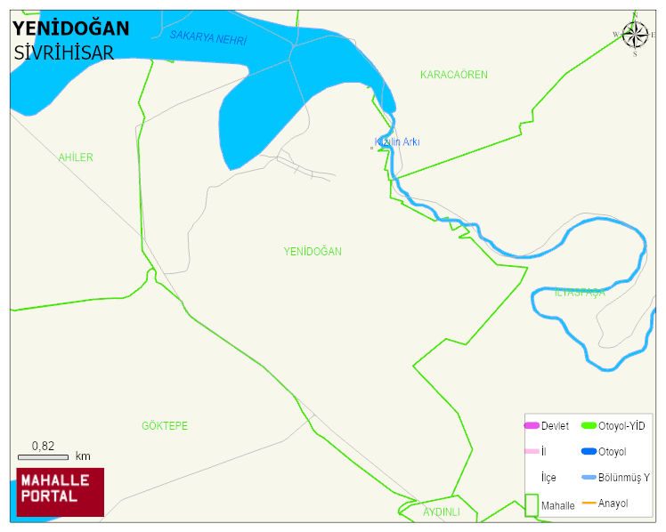 YENİDOĞAN Mahallesi Haritası | Mahalle ve Köy Sınırı