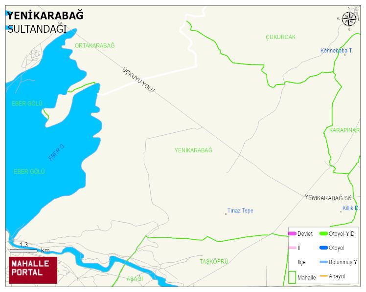 YENİKARABAĞ Köyü Haritası | İnteraktif Köy ve Mahalle Sınırları