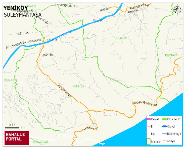 YENİKÖY Mahallesi Haritası | İnteraktif Köy ve Mahalle Sınırları