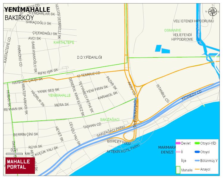 YENİMAHALLE Mahallesi Haritası | Yükselti ve Doğa Özellikleri