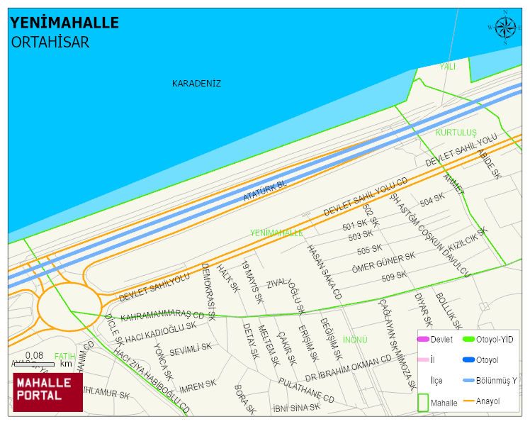 YENİMAHALLE Mahallesi Haritası | Yükselti ve Doğa Özellikleri