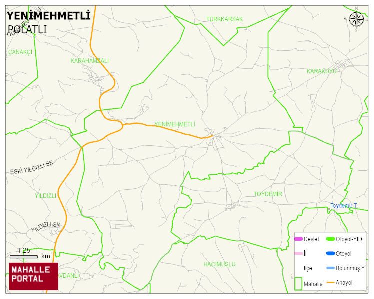 YENİMEHMETLİ Mahallesi Haritası | Güncel Mahalle ve Köy Haritası