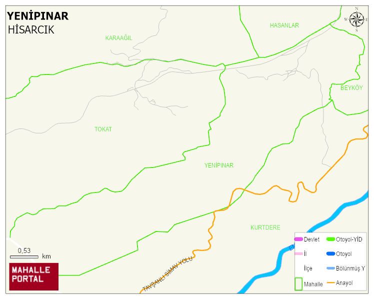 YENİPINAR Köyü Haritası | Uydu Görüntüsü ve Harita Detayları