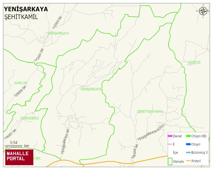 YENİŞARKAYA Mahallesi Haritası | Güncel Mahalle ve Köy Haritası