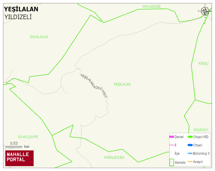 YEŞİLALAN Köyü Haritası | Güncel Mahalle ve Köy Haritası
