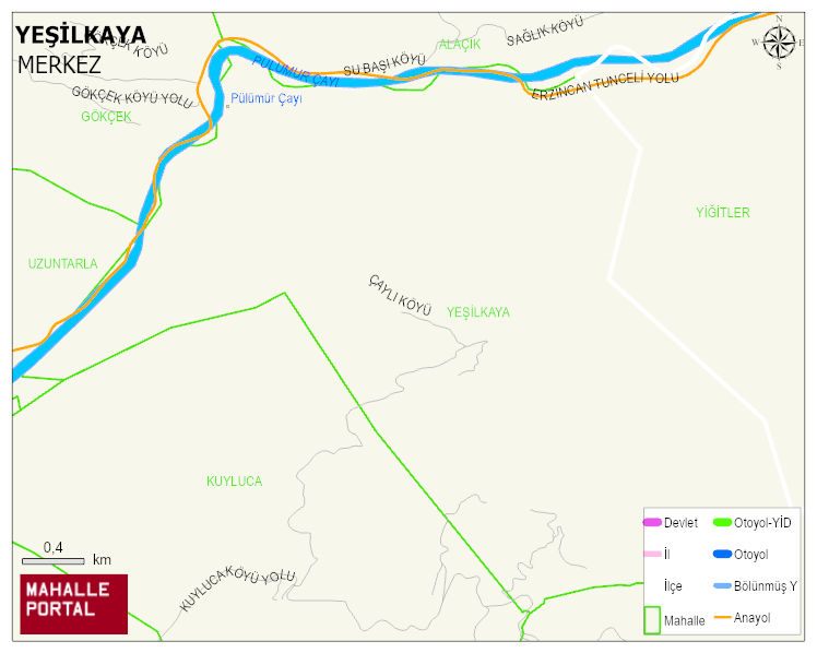 YEŞİLKAYA Köyü Haritası | Uydu Görüntüsü ve Harita Detayları
