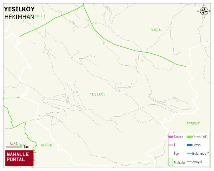 YEŞİLKÖY Mahallesi Haritası | İnteraktif Köy ve Mahalle Sınırları