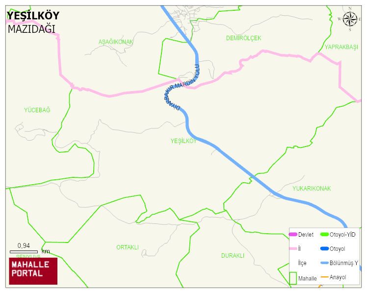 YEŞİLKÖY Mahallesi Haritası | İnteraktif Köy ve Mahalle Sınırları