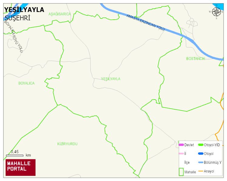 YEŞİLYAYLA Köyü Haritası | Mahalle ve Köy Sınırı