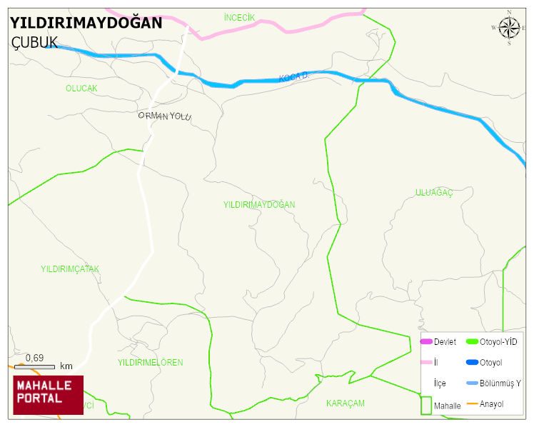 YILDIRIMAYDOĞAN Mahallesi Haritası | Uydu Görüntüsü ve Harita Detayları