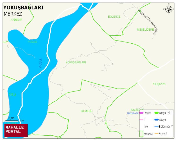 YOKUŞBAĞLARI Köyü Haritası | Mahalle Sokak Haritası