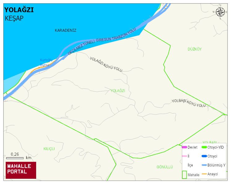 YOLAĞZI Köyü Haritası | Mahalle Sokak Haritası