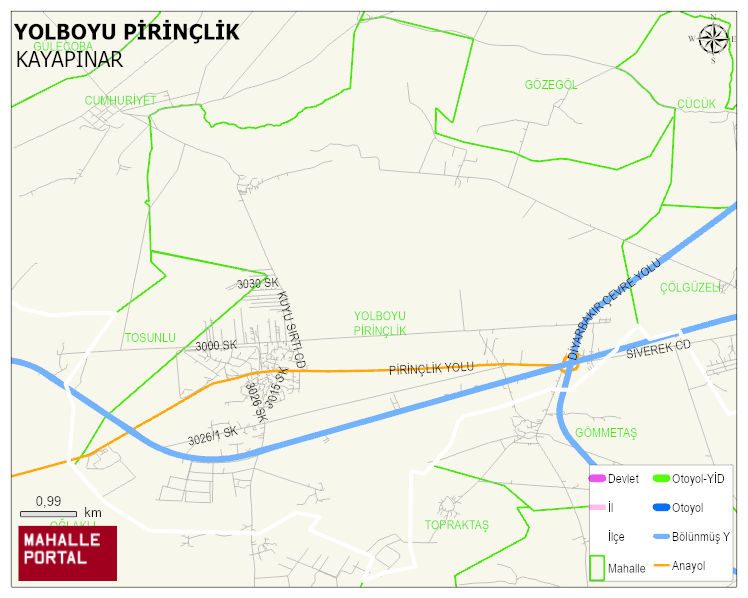 YOLBOYU PİRİNÇLİK Mahallesi Haritası | İnteraktif Köy ve Mahalle Sınırları
