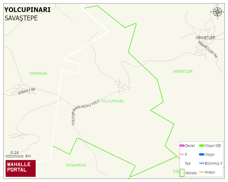 YOLCUPINARI Mahallesi Haritası | Dağlar, Ovalar ve Akarsu Bilgileri