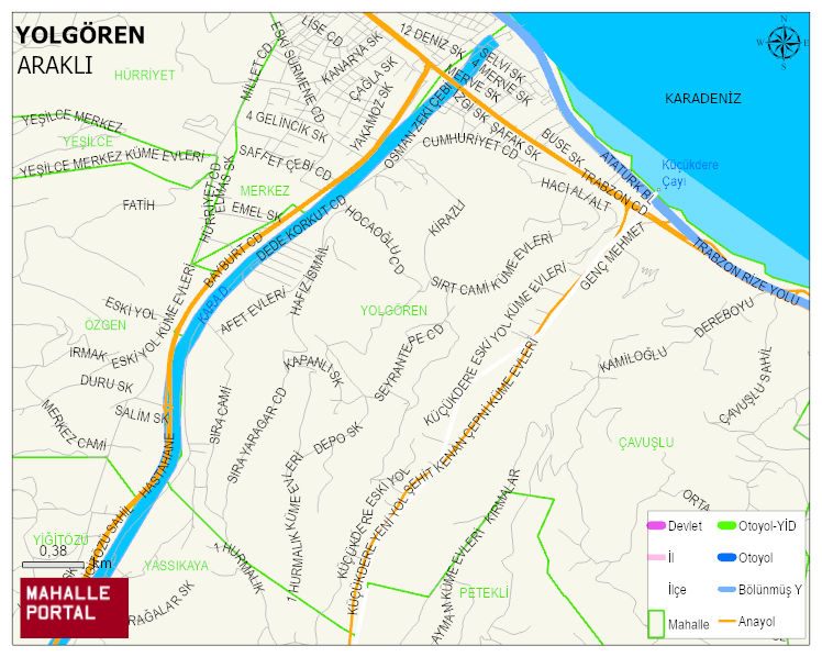 YOLGÖREN Mahallesi Haritası | Detaylı Köy ve Mahalle Görünümü