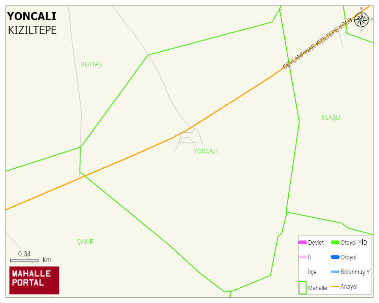 YONCALI Mahallesi Haritası | Mahalle Sokak Haritası