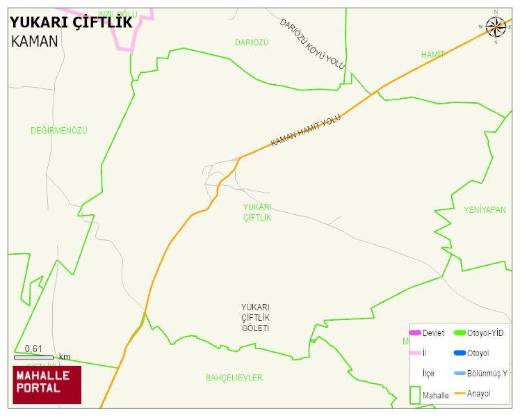 YUKARI ÇİFTLİK Köyü Haritası | Dağlar, Ovalar ve Akarsu Bilgileri