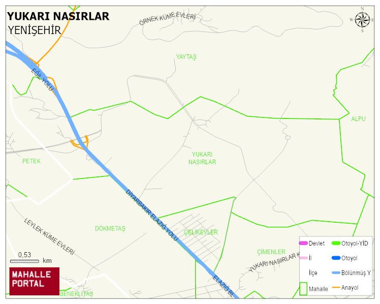 YUKARI NASIRLAR Mahallesi Haritası | Mahalle Sokak Haritası