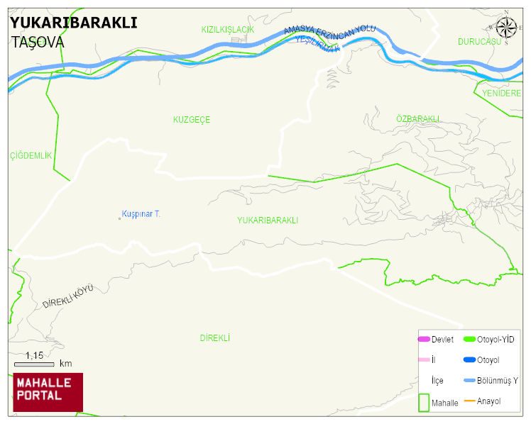 YUKARIBARAKLI Köyü Haritası | İnteraktif Köy ve Mahalle Sınırları
