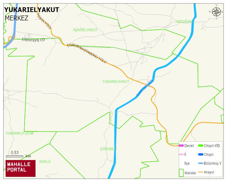 YUKARIELYAKUT Köyü Haritası | Mahalle Sokak Haritası