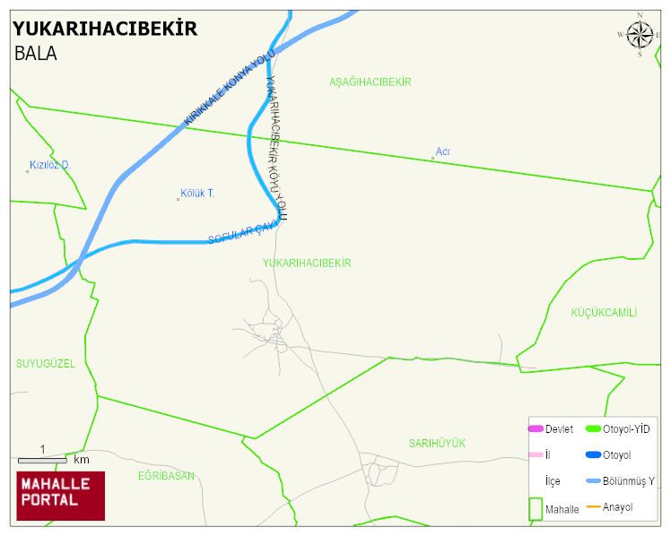 YUKARIHACIBEKİR Mahallesi Haritası | Uydu Görüntüsü ve Harita Detayları