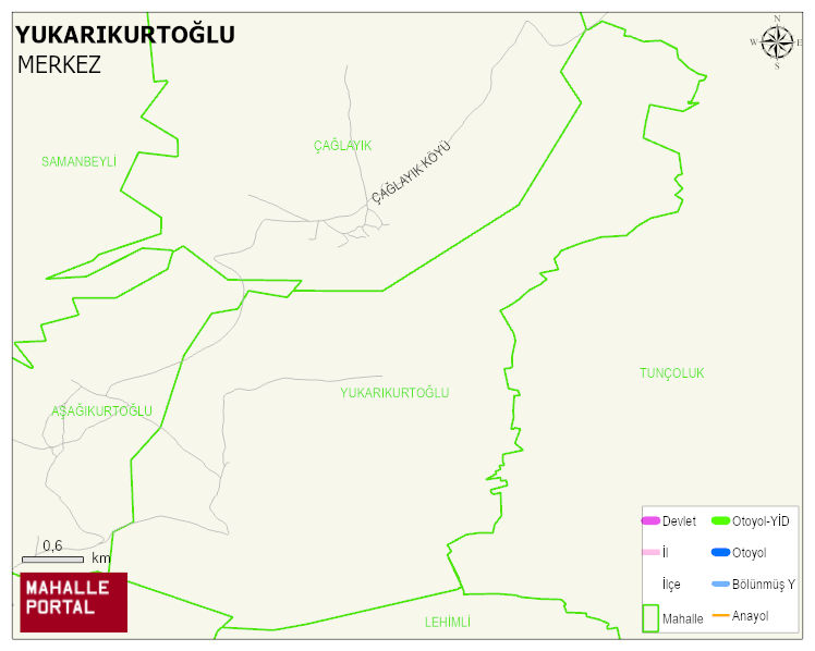 YUKARIKURTOĞLU Köyü Haritası | Mahalle Sokak Haritası