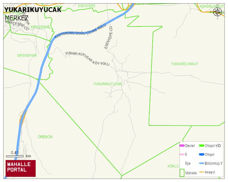 YUKARIKUYUCAK Köyü Haritası | Detaylı Köy ve Mahalle Görünümü
