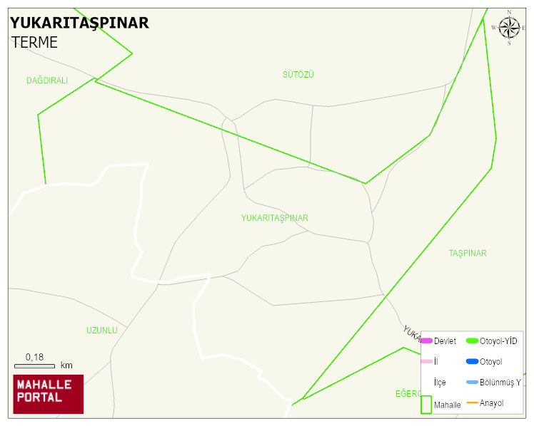 YUKARITAŞPINAR Mahallesi Haritası | Detaylı Köy ve Mahalle Görünümü