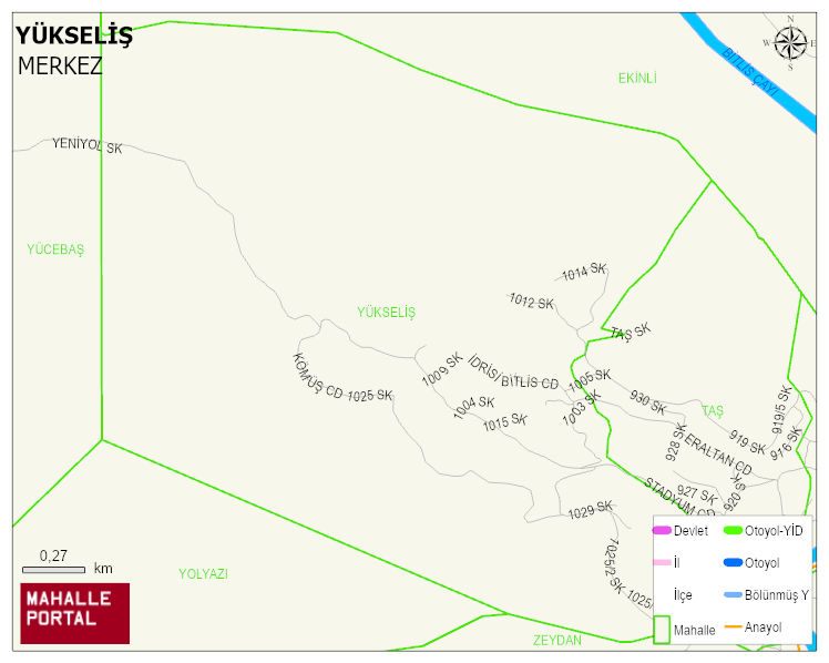 YÜKSELİŞ Mahallesi Haritası | Mahalle ve Köy Sınırı
