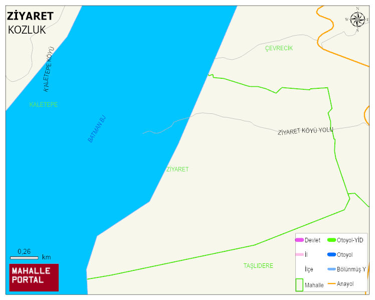 ZİYARET Köyü Haritası | İnteraktif Köy ve Mahalle Sınırları