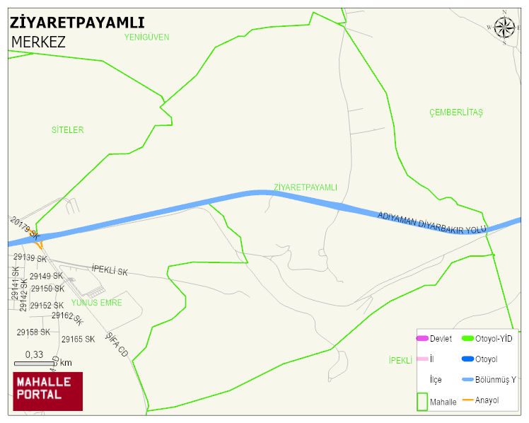ZİYARETPAYAMLI Köyü Haritası | Sayısal Bölge Görünümü