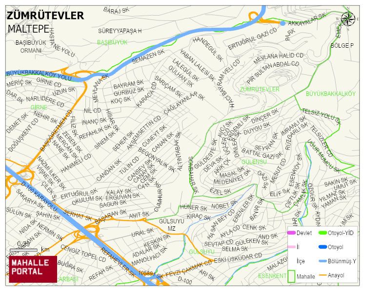ZÜMRÜTEVLER Mahallesi Haritası | Detaylı Köy ve Mahalle Görünümü